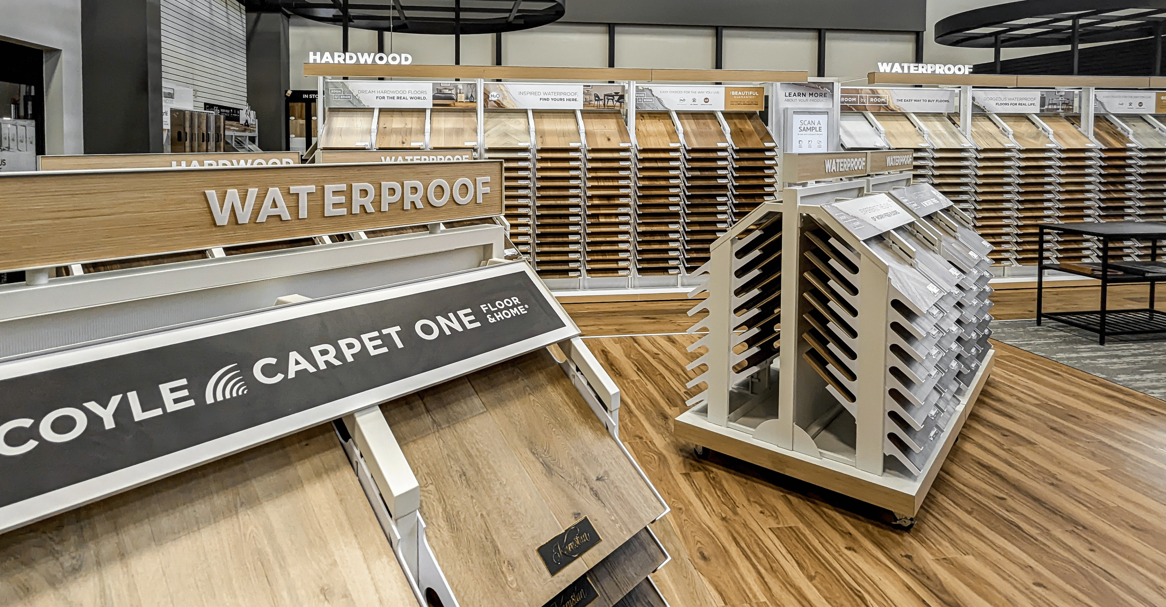 Waterproof showroom display