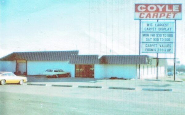 Coyle Carpet store, circa 1975