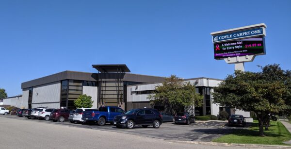 Coyle Carpet One store-front, modern day