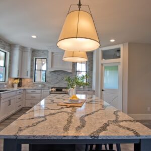 kitchen countertop by Cambria in color seagrove
