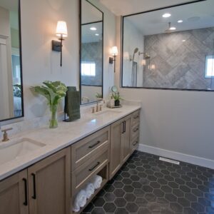 modern farmhouse bath by coyle carpet one, madison, wi
