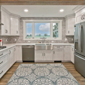 Transitional Farmhouse Kitchen | white rock splendor