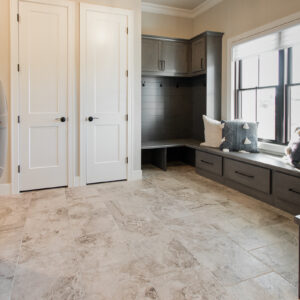 entryway bench and flooring by coyle carpet one, madison, wi