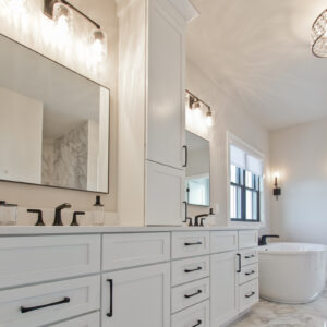 Aspect Tundra on Maple bathroom vanity