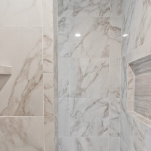 custom schluter shower by coyle carpet, madison wi