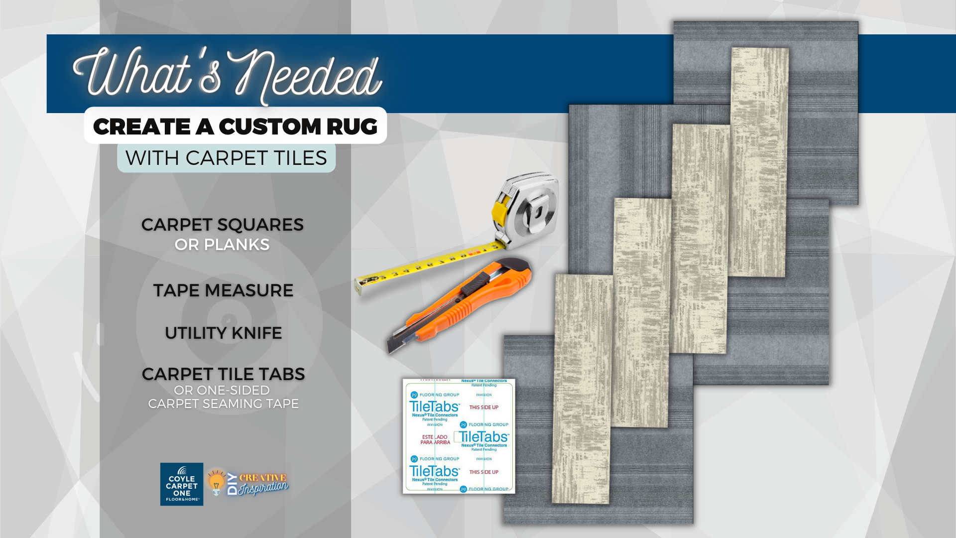 Create Custom Rug Using Carpet Tiles Coyle Carpet One Floor & Home