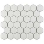 transitional calming Shower Floor | Matte Hexagon Tile | Daltile - Snow White