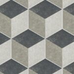 Contemporary Tranquility Powder Room Tile