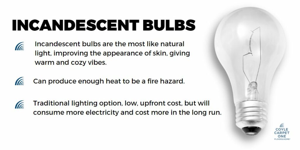 pros and cons of choosing incandescent light bulbs