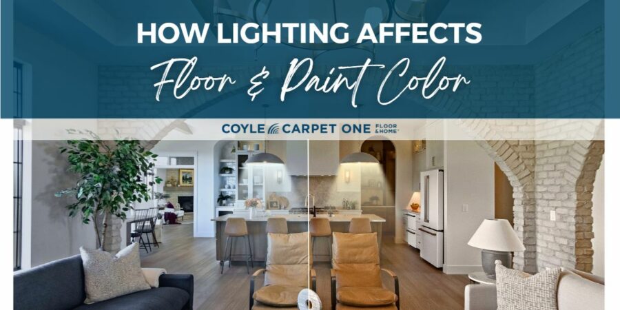 how light affects floor and paint color