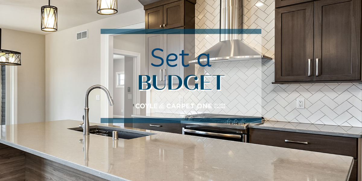 creating a dream kitchen, set a budget