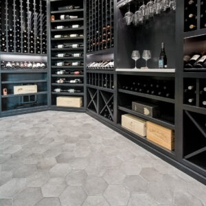 classic contemporary wine cellar design