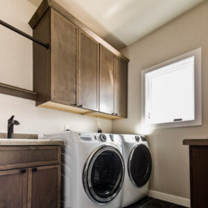 laundry room 12x24 vinyl floor tile by mannington, adura flex in baltic stone