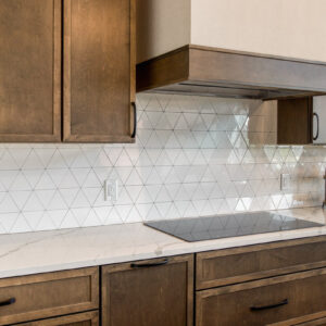 modern transitional retreat kitchen backsplash installation