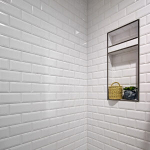 3x6 White Beveled Subway Tile from Coyle Carpet One