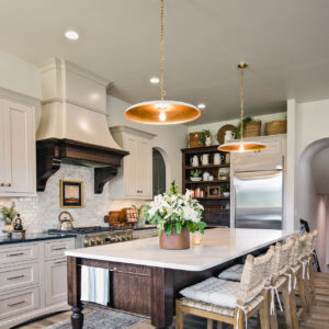 white oak kitchen island in color Dusk from coyle carpet one