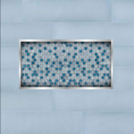 Urban Modern Elegance Blue Bathroom Tile Design