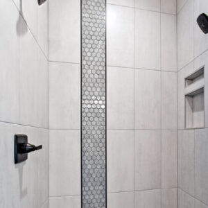 Urban Farmhouse primary shower design