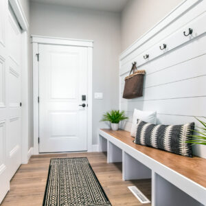 Urban Farmhouse entryway vinyl flooring