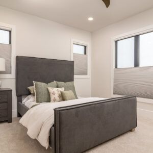 modern transitional bedroom design