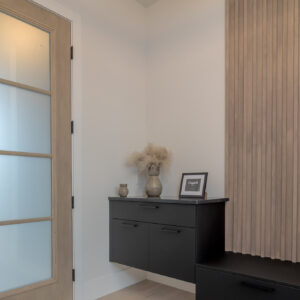 modern transitional entry way design