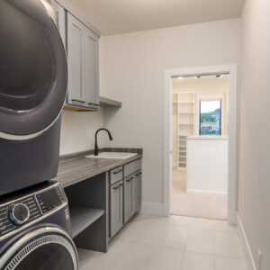 modern transitional laundry room design