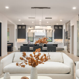 modern transitional kitchen view