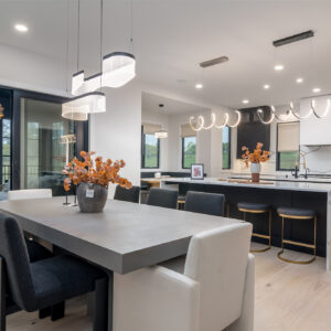 modern transitional dining room