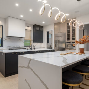 modern transitional kitchen islands