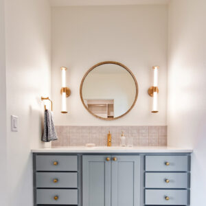 backsplash tile by lungarno, melody 5x5 audry deco, easton white